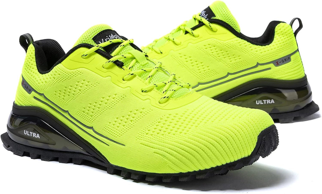 Kricely Men's Trail Running Shoes Fashion Walking Hiking Sneakers for Men Tennis Cross Training Shoe Outdoor Snearker Mens Casual Workout Footwear