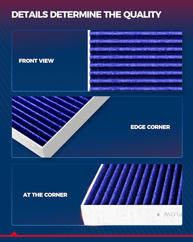 KAX Premium Cabin Air Filter, CF10133 Replacement for Toyota Corolla 2002-2008, Matrix 2003-2008 Strong Adsorption w/Upgraded Activated Carbon