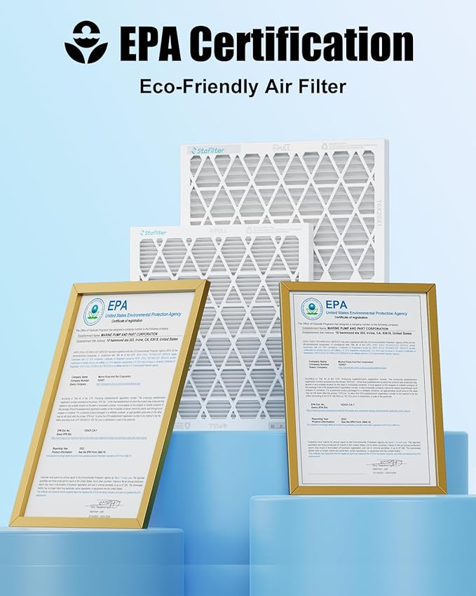 Reusable 14x30x1 Air Filter (MERV 8), 1 Foldable Frame + 6 Refills (Not Individual Filters), Greener HVAC AC Furnace Air Filters MPR 700&FPR 5(Actual Size:13.75"x29.75"x0.75")