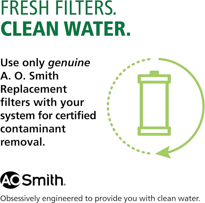 AO Smith 2.5"x10" 5 Micron Carbon Wrap Sediment Water Filter Replacement Cartridge - 2 Pack - For Whole House Filtration Systems - AO-WH-PRE-RCP2