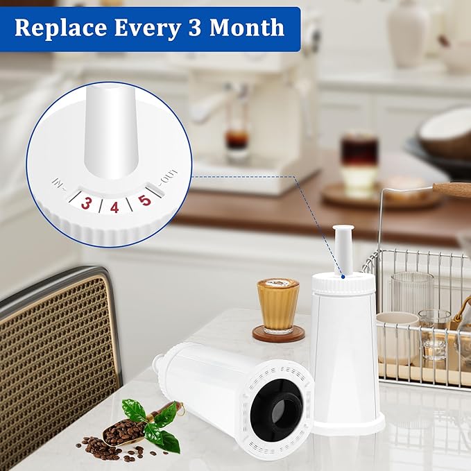 TOMOON Water Filter Replacement for Breville Espresso Machines Barista Touch BES880, Barista Pro BES878,Oracle Touch BES990,Oracle BES980,Dual Boiler BES920 Bambino ClaroSwiss Sage,2 Pack