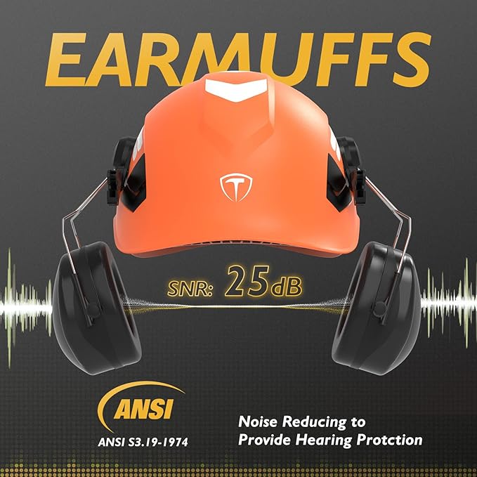 TOOLIOM Chainsaw Helmet with Face Shield and Ear Muffs, Forestry Safety Helmet, ANSI Z89.1 Certified Arborist Helmet, Chainsaw Safety Equipment