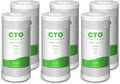 SimPure 10" x 4.5" CTO Carbon Block Water Filter 5 Micron Whole House Water Filter Cartridges (6 Pack)