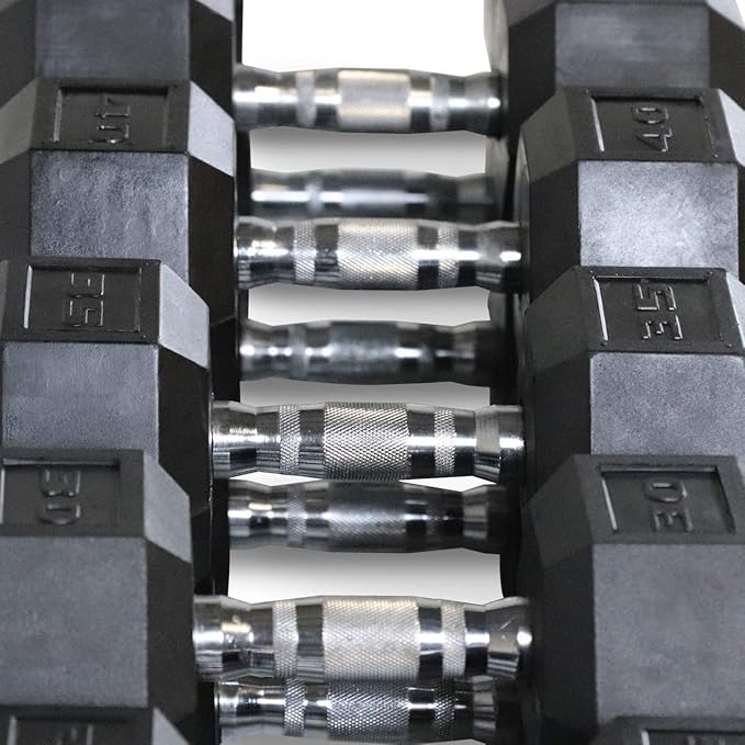 WF Athletic Supply 200Lb Dumbbell Set, 10-30Lb Dumbbell Set with Two-Tier Storage Rack for Muscle Toning, Strength Building & Weight Loss - Multiple Choices Available-FlexoryFit