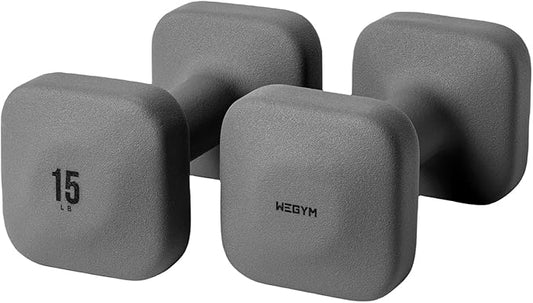 SafeGrip Dumbbells, Anti-Slip, Anti-Roll, Thick Handles, Free Weights, Square Dumbbells for Secure Workouts at Home, Weightlifting, and Personal Training-FlexoryFit
