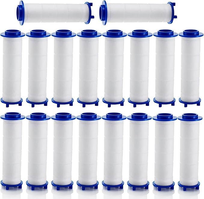10/20 Pcs Ion Drops Shower Head Filters, 2.95 Inch PP Cotton Filter Cartridge, Turbo Showerhead, Shower Head with Filter for Detachable (A20*pc, 3.34 * 0.94 In)