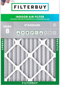 Filterbuy 20x22x2 Air Filter MERV 8 (MPR 700) Dust Defense Replacement (1-Pack), Electrostatic Pleated HVAC AC Furnace Filters, Made in USA (Actual Size: 19.50 x 21.50 x 1.75)