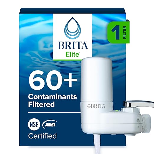 Brita Faucet Mount Water Filter System, No-Wait Filtration, Easy Install by Brita