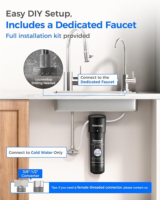 Waterdrop 10UB Under Sink Water Filter System - Image 6