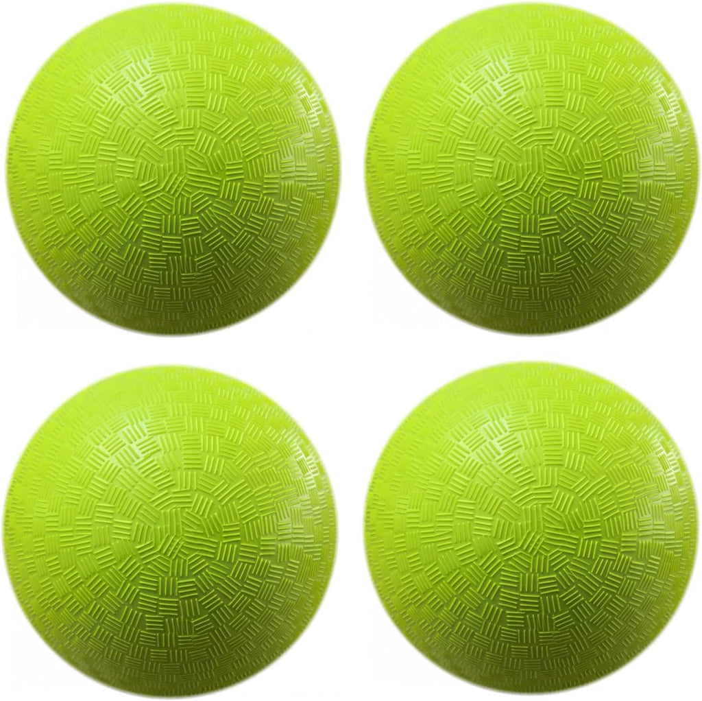AppleRound 8.5-inch Dodgeball Playground Balls, Pack of 4 Balls with 1 Pump, Official Size for Dodge Ball, Handball, Camps and Schools