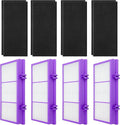 HAPF30AT-Total Air HEPA Type Filter Compatible with Holmes AER1 Aller-gen Remover Filter for HAPF300AP-U4 and HAP242-NU, Funmit 4 True HEPA Filters & 8 Activated Carbon Pre-Filters, Purple