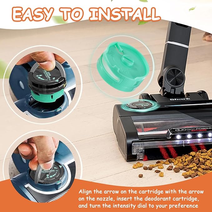 4Pack Odor Neutralizer Replacement Cartridge fit for Shark AZ3000 AZ3002 HZ3000 IZ862H IZ562H ZD550 ZU102 LA702 Odor Elimination Replacement 1541FC3000(Original)