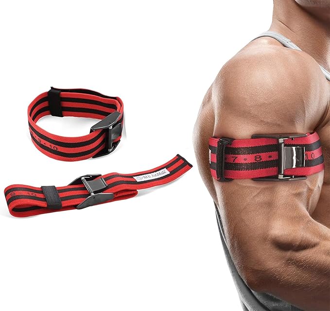 Bands Blood Flow Restriction Bands for Arms Legs & Glutes Extra Wide 2" Straps for Occlusion Training Quick-Release Elastic Strap Ideal for Muscle Growth Without Heavy Weights-FlexoryFit