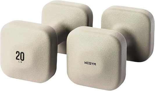 SafeGrip Dumbbells, Anti-Slip, Anti-Roll, Thick Handles, Free Weights, Square Dumbbells for Secure Workouts at Home, Weightlifting, and Personal Training-FlexoryFit