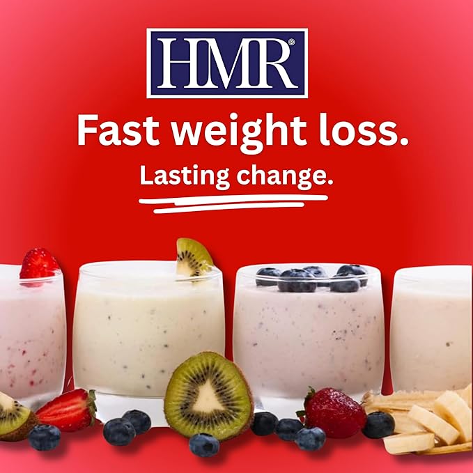 HMR 120 Shake Meal Replacement Powder | Strawberry Shake Mix to Support Healthy Weight Loss | 12g of Protein | Nutritional Drink | Low Calorie Food | 12 Servings-FlexoryFit