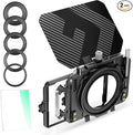 K&F CONCEPT Mini Matte Box +Black Mist 1/4 Filter Kit, DSLR Camera Matte Box by KFCONCEPT
