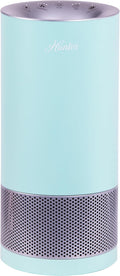 Hunter HP400 Round Air Purifiers for Home, True HEPA Air Purifier Tower for Pets, Odors, Allergens, Smoke, Dust, VOC's. HEPA Air Purifiers for Bedroom and Small Room, Aqua and Silver