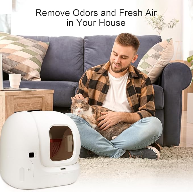 Pet Odor Eliminator with N50 Odor Eliminator Exclusive for Pura Max Self-Cleaning Cat Litter Box - Cat Toilet Odor Control (6 Packs)