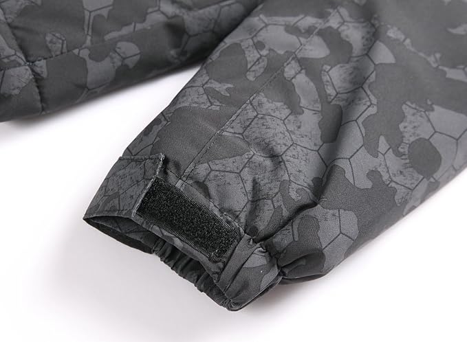 Keevoom Boys Winter Coat Ski Jacket Windproof Kids Snowboard Warm Fleece Snow Coat Waterproof Outdoor Hooded Ski Coats-FlexoryFit