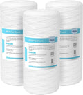 Membrane Solutions 5 Micron 10"x4.5" String Wound Whole House Water Filter Replacement Cartridge Universal Sediment Filters for Well Water - 3 Pack