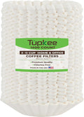 Tupkee Coffee Filters 8-12 Cups - 1400 Count, Basket Style, White Paper, Chlorine Free Coffee Filter, Made in the USA