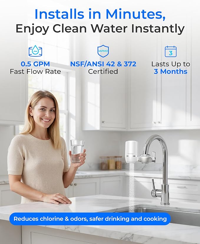 Waterdrop FC-01 Water Filter for Sink Faucet, NSF Certified Sink Water Filter - Image 2