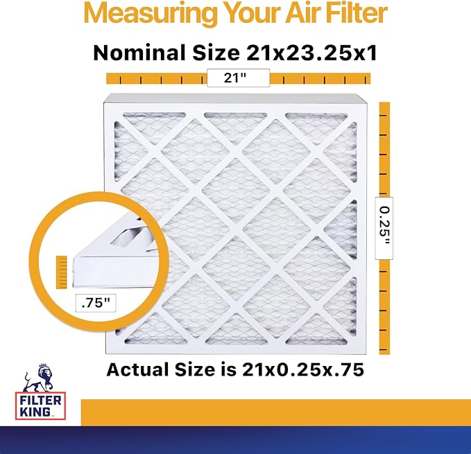 Filter King 21x23.25x1 Air Filter | 4-PACK | MERV 13 HVAC Pleated A/C Furnace - Image 2
