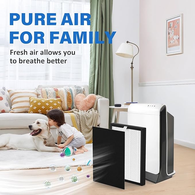 ProHEPA 9000 Replacement Filter Sets for VEVA ProHEPA 9000 Air Puri-fier, Including 3 Filters & 6 Carbon Filters