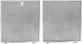 Filtro de campana extractora de 13-7/8 x 15 3/4 x 0.35 pulagadas, filtros de repuestos de campana extractora, filtro de grasa, 2 filtros de aluminio, reemplazo de filtros, filtro de ventilacion.
