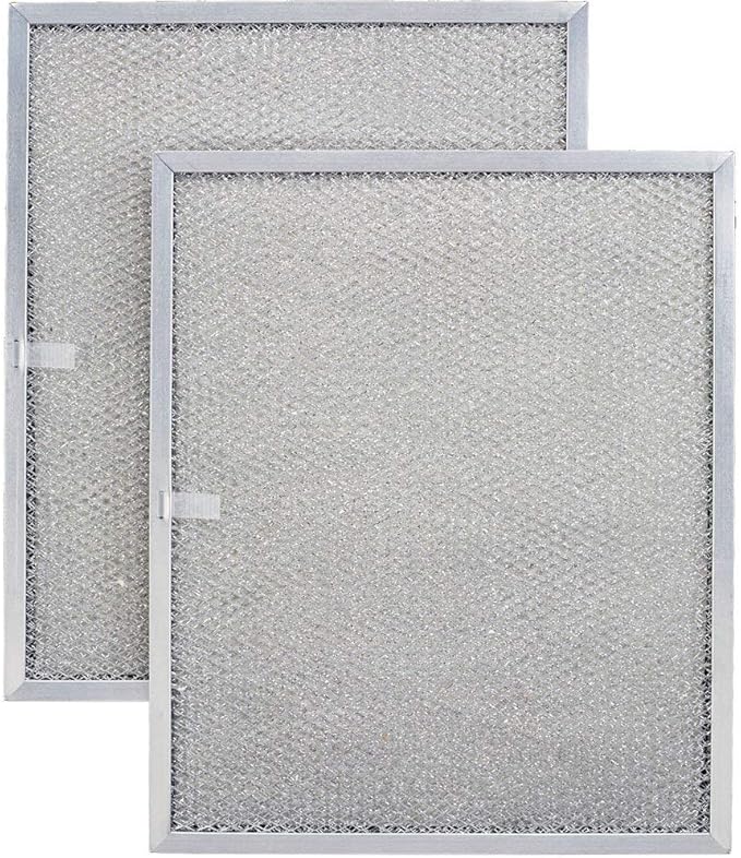 Filter Everything Aluminum Range Hood Filter Replacement – 2-Pack – 8½″ x 11¼″ x 3⁄8″ – Fits Models 97006931, 1172137, 5-3078, 99010121, C88150, K7589000, RL6300H Series & More