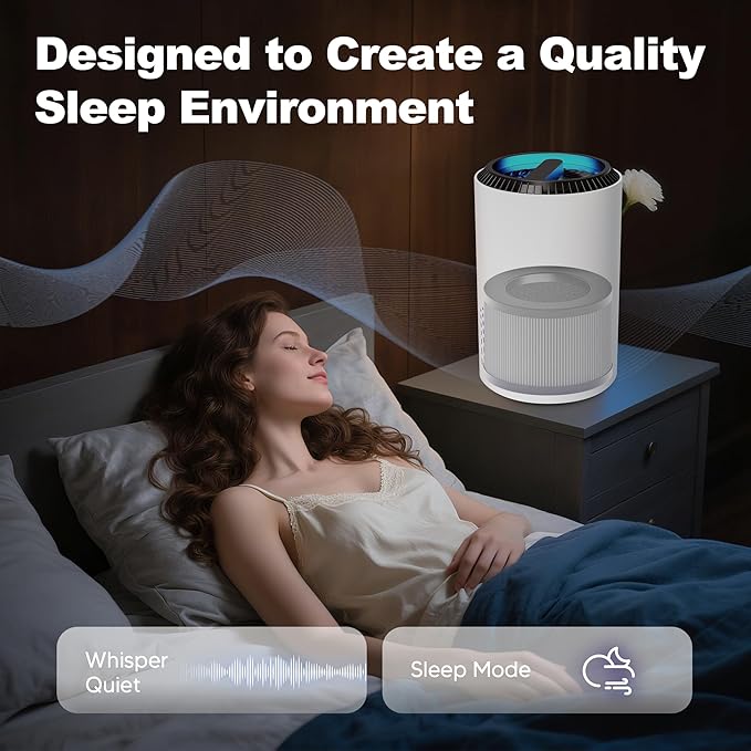 MK01 & MK06 True HEPA Filter Replacement for MK01 MK06, TZ-K1 and DH-JH01 Air Purifier, Smoke Remover Version, Grey, 3 Pack