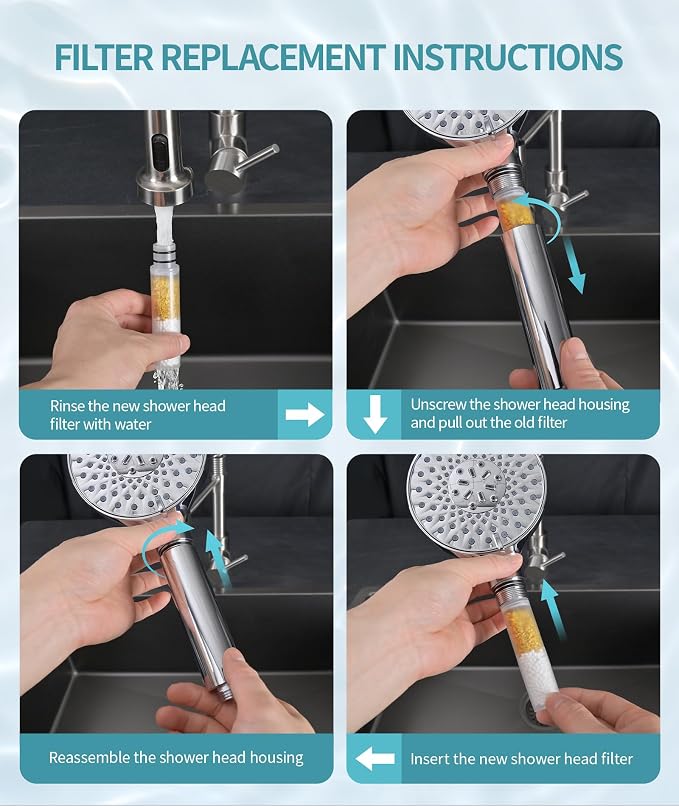 SR SUN RISE Shower Filter for Handheld Shower Head, NSF Certified 2 Pack - Image 6