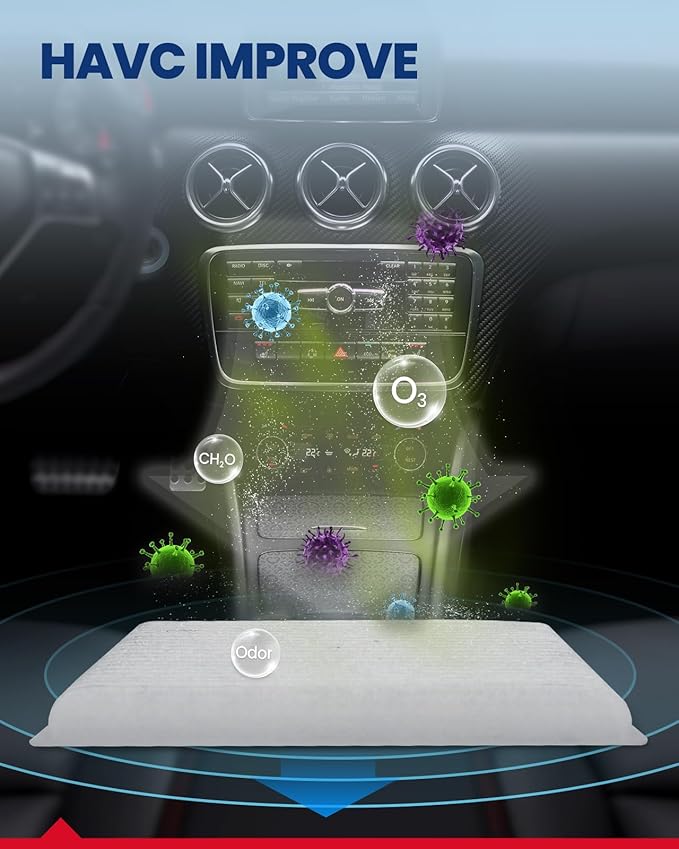 KAX CF9846A Cabin Air Filter, Replacement for 4Runner 2003-2009 Prius 2001-2009 Sienna 2004-2009 FJ Cruiser, Outback, Galant, Legacy Cabin Filter with Activated Carbon