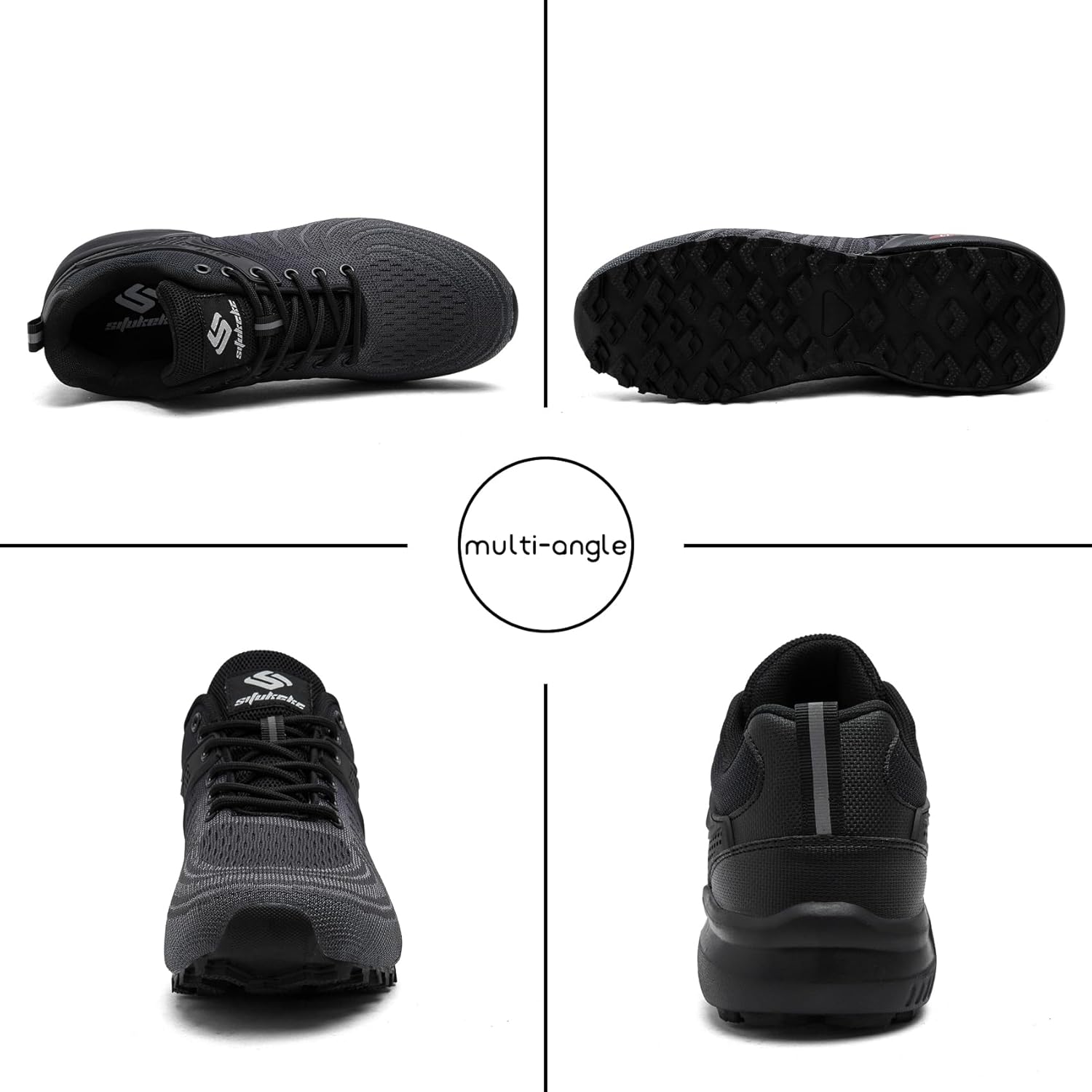 Men's Trail Running Shoes Lightweight Breathable Walking Hiking Sneakers Outdoor Athletic Tennis Cross Training Shoes