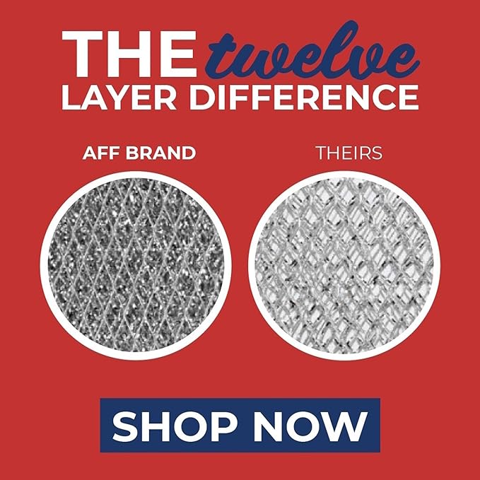 Air Filter Factory Replacement For W10575379, W11190170 Whirlpool 5.5 x 11.63 x 0.09 inches Range Hood Filter Aluminum Mesh Grease 12-Layer Downdraft Vent Hood Filter 2-Pack
