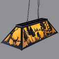 TOCHIC Tiffany Pool Table Light, 4 Lights Vintage Bigfoot Pool Table Light Rustic Billiards Light Fixtures for Game Room, 48" Farmhouse Chandelier for Billiard Table Game Room Man Cave Club Kitchen