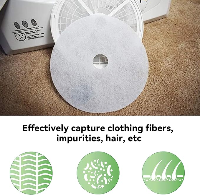 Imncya 20 PCS Compatible Cloth Dryer Filter Set, Cloth Dryer Replacement Include 16 Dryer Exhaust Filters/4 Dryer Air Intake Filters for Panda/Magic Chef/Sonya & Avant Dryers