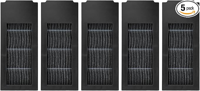 (5 Pack) Replacement HEPA Filter Compatible with ECOVACS DEEBOT X2 Omni / X2 Pro / X2 Robotic Vacuum Cleaner, HEPA Filters Accessory Kit 5 Pieces