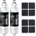 GOLDEN ICEPURE LT700P Replacement for 469690, ADQ36006101, ADQ36006102, LFX31945ST, LFX31925ST, LFX30766S, LFXC24726, LFXS24623, LSFXC2476S RWF1200 and Air Filter LT120F, 2Pack