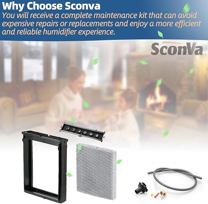 4839 Humidifier Maintenance Kit with Model No. 35 Water Panel Humidifier Replacement Filter Compatible with Aprilaire Whole Home Humidifier Models 600, 600A, 600M Humidifier Parts & Accessories