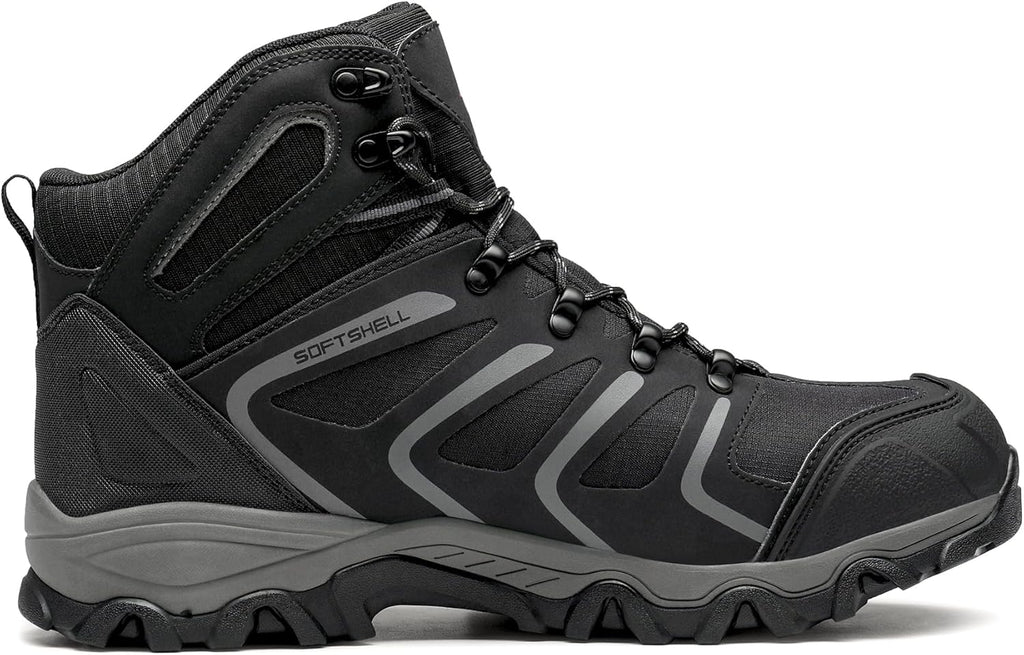 NORTIV 8 Men's Ankle High Waterproof Hiking Boots Outdoor Lightweight Shoes Trekking Trails Armadillo