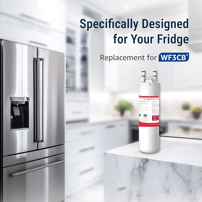 Filter Relacement Compatible With Frigidaire WF3CB, Pure Source 3, WF425, 706465, 242069601, 242086201, 242017800, Height 9 inches (4 Pack)