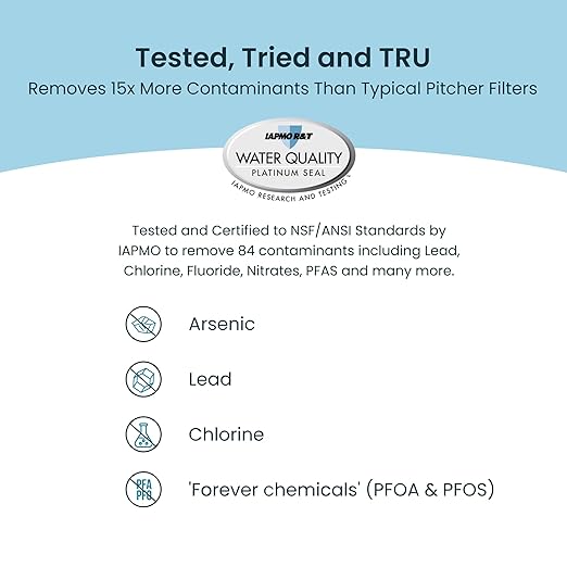 AquaTru Classic Countertop Water Filtration Purification System for PFAS & Other Contaminants with Exclusive Ultra Reverse Osmosis Technology (No Installation Required) | BPA Free (AquaTru Classic)