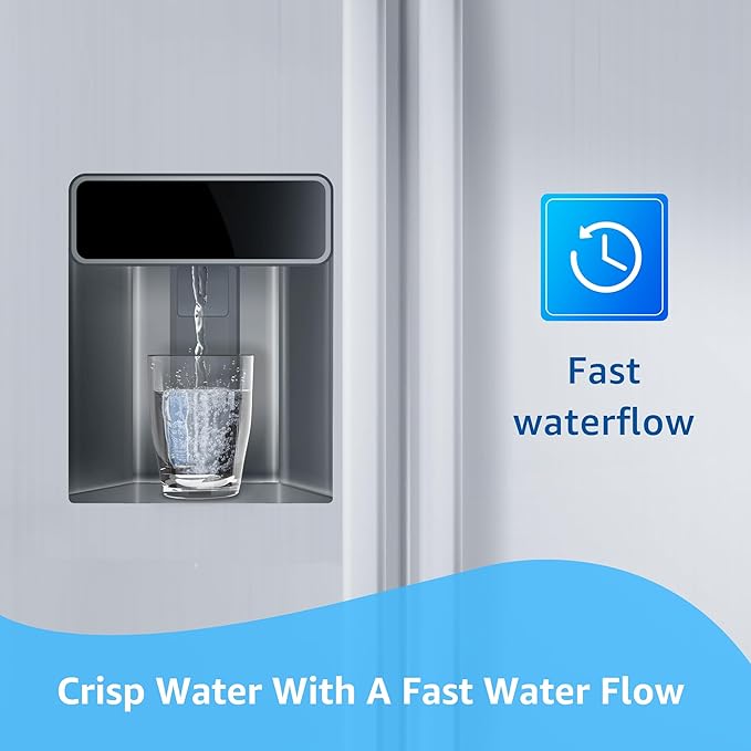 Filterlogic FL-RF13 Replacement for GE® MWF®, SmartWater® MWFP, MWFINT, MWFA, GWF, HDX FMG-1, GSE25GSHECSS, WFC1201, RWF1060, Kenmore® 9991 Refrigerator Water filter