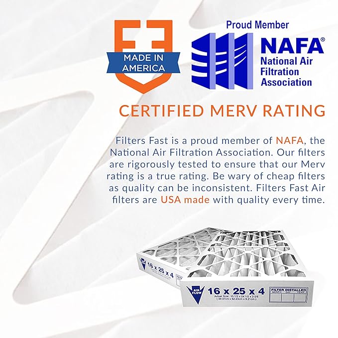 Filters Fast 24x24x1 Air Filter MERV 11, Made in the USA, Actual Size: - Image 4