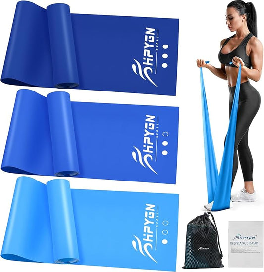 Resistance Bands, Exercise Bands, Physical Therapy Bands for Strength Training, Yoga, Pilates, Stretch Elastic Band with Different Strengths, Workout Bands for Home Gym-FlexoryFit