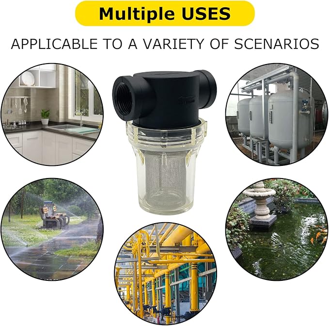Female NPT in-Line Strainer with Stainless Steel Filter Screen (1 inch 40 mesh)