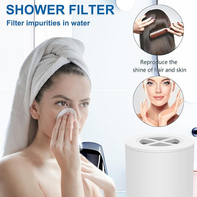 Water Replacement Filter for Shower Head,Compatible with Afina A-01 Shower Head Cartridge,for Hard Water Remove Chlorine and Harmful Substances.（3 Pack）