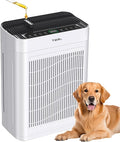 Air Purifier for Home Large Room Bedroom Up to 3000 Sq Ft with Washable Filters, H13 Hepa Double-Sided Air Filter Purifier PM 2.5 Sensor, Air Cleaner for Dust, Pets, Smoke, Pollon 22dB (White)