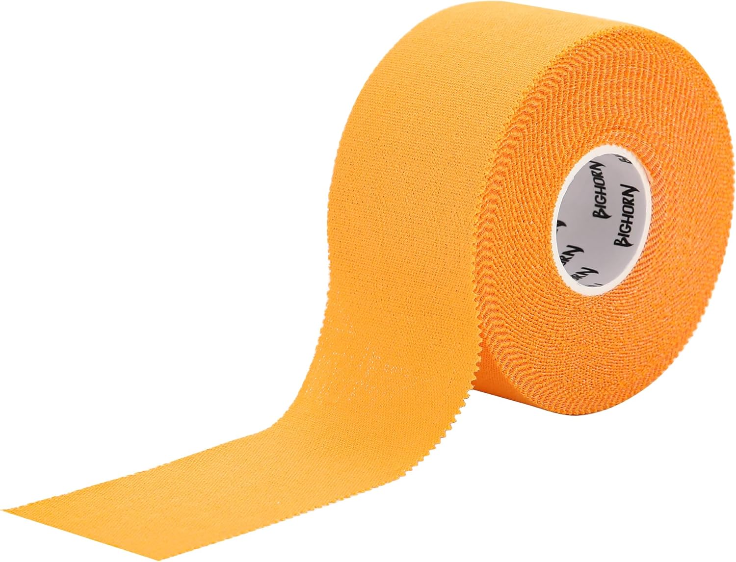 Bighorn Athletics Sports Tape | EZ-Tear Orange Athletic Tape for Wrist, Ankle & Foot Support | Zinc Oxide Infused & Latex-Free Adhesive, Breathable Cotton Fabric, 1.5-Inch x 45-Feet, 4 Rolls, Orange